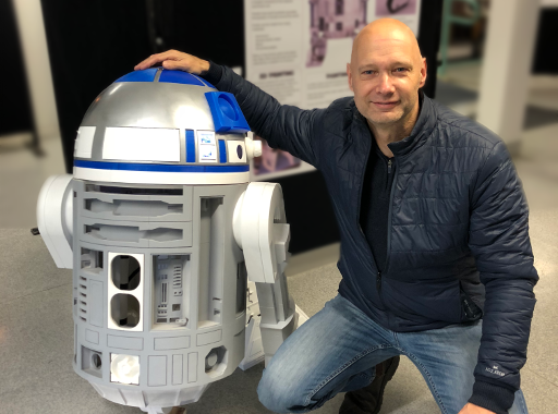 Photo of Rob with R2D2